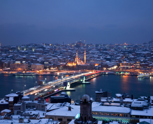 Bosforus Iarna in istanbul